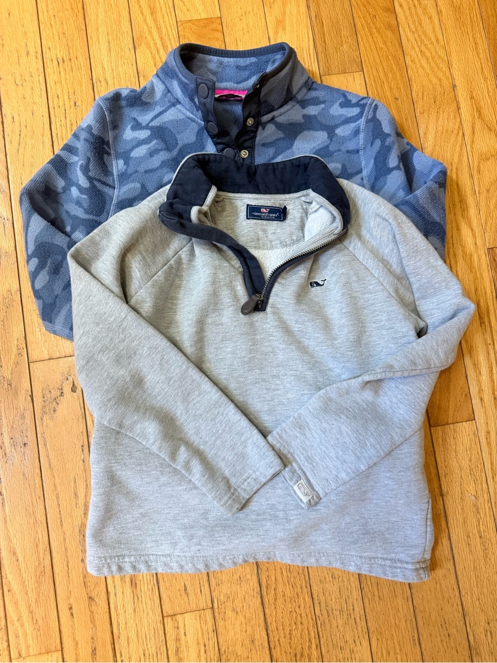 Vineyard Vines Boys Size 7 Pullover Bundle Camo 1/4 Zip Snap